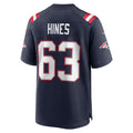 Custom #63 Navy NE Football Shirt Top