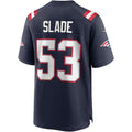 Custom #53 Navy NE Football Shirt Top