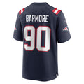 Custom #90 Navy NE Football Shirt Top