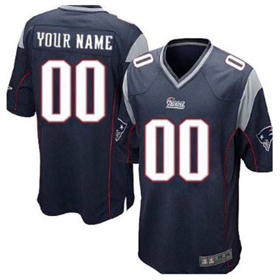 Custom Blue NE Football Shirt Top