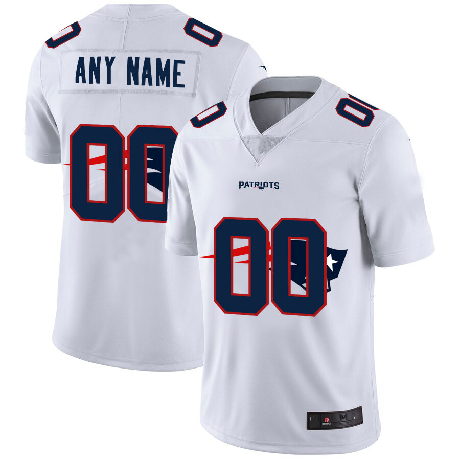 Custom White NE Football Shirt Top