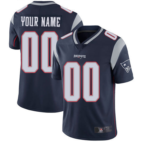 Custom Navy Blue NE Football Shirt Top