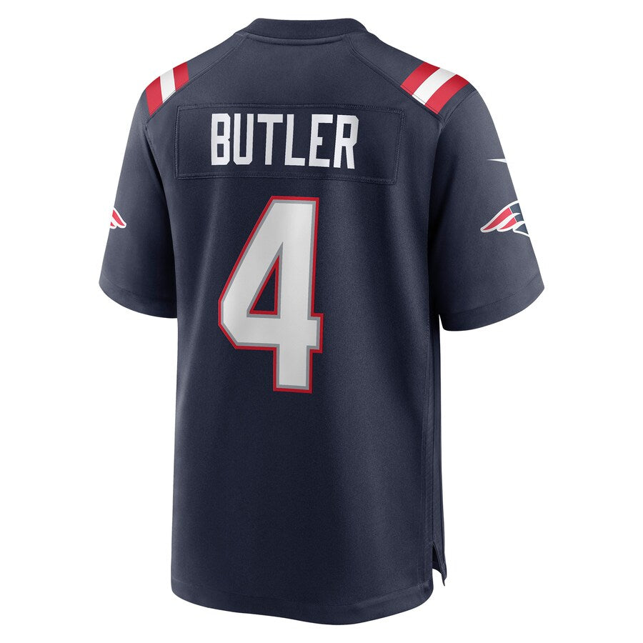Custom #4 Navy NE Football Shirt Top