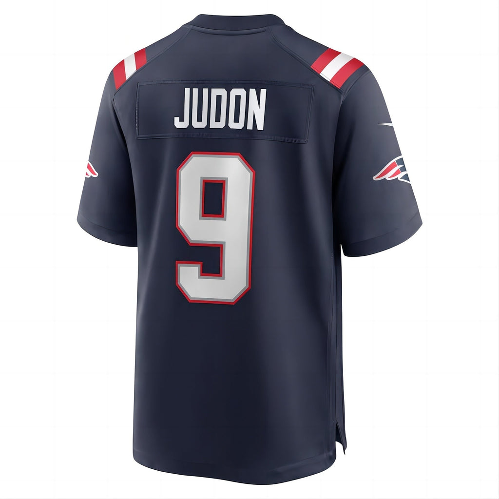 Custom #9 Navy NE Football Shirt Top