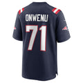 Custom #71 Navy NE Football Shirt Top