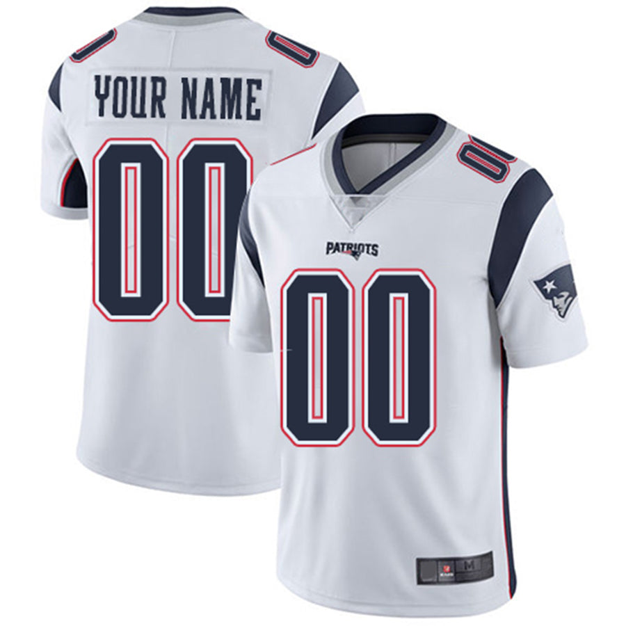 Custom White NE Football Shirt Top