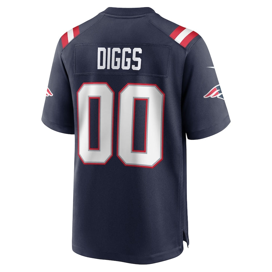 Custom #00 Navy NE Football Shirt Top