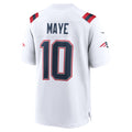 Custom #10 White 2024 NE Football Shirt Top