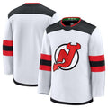Custom White NJD Hockey Shirt Top