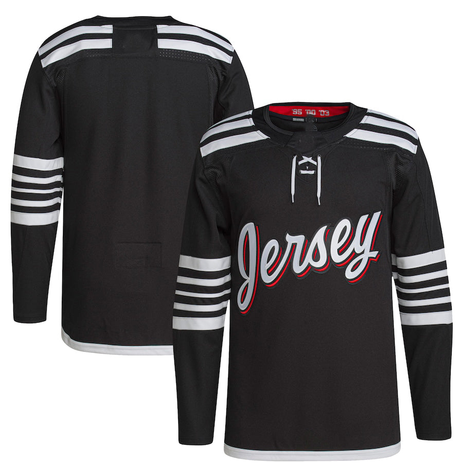 Custom #22 Black 2021 NJD Hockey Shirt Top