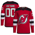 Custom Red NJD Hockey Shirt Top