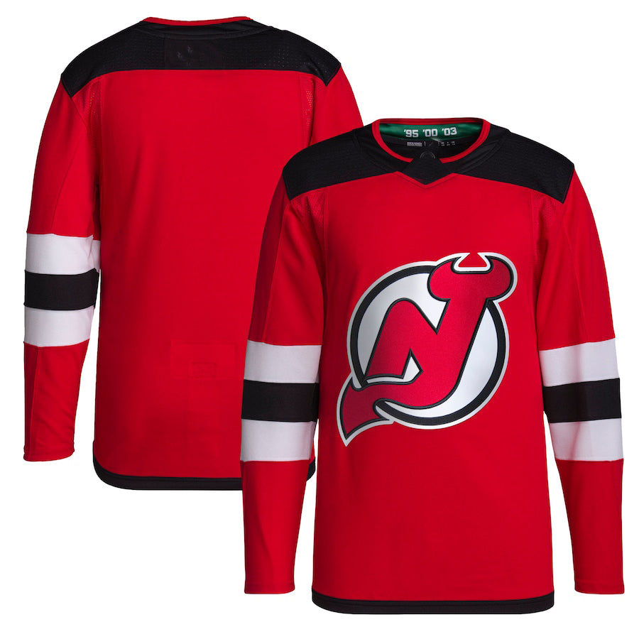 Custom Red NJD Hockey Shirt Top