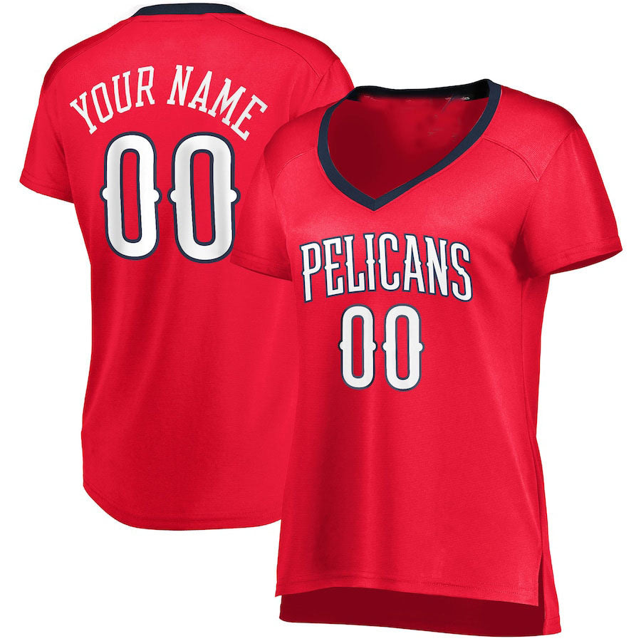 Custom Red NOP Basketball Shirt Top