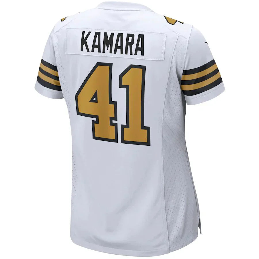 Custom #41 White NO Football Shirt Top