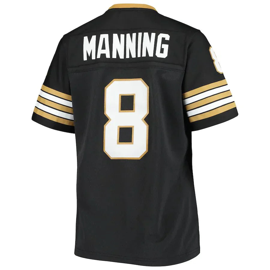 Custom #8 Black 1979 NO Football Shirt Top
