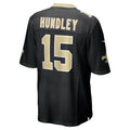Custom #15 Black NO Football Shirt Top