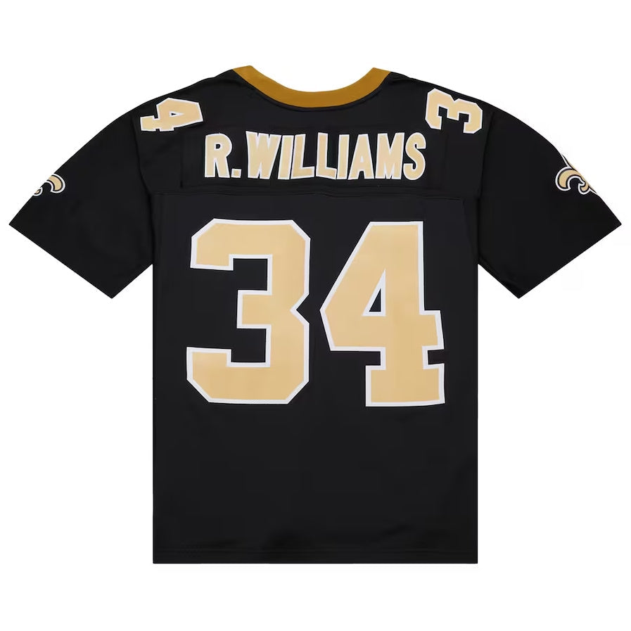 Custom #34 Black 1999 NO Football Shirt Top