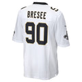 Custom #90 White NO Football Shirt Top
