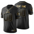 Custom Black NYJ Football Shirt Top