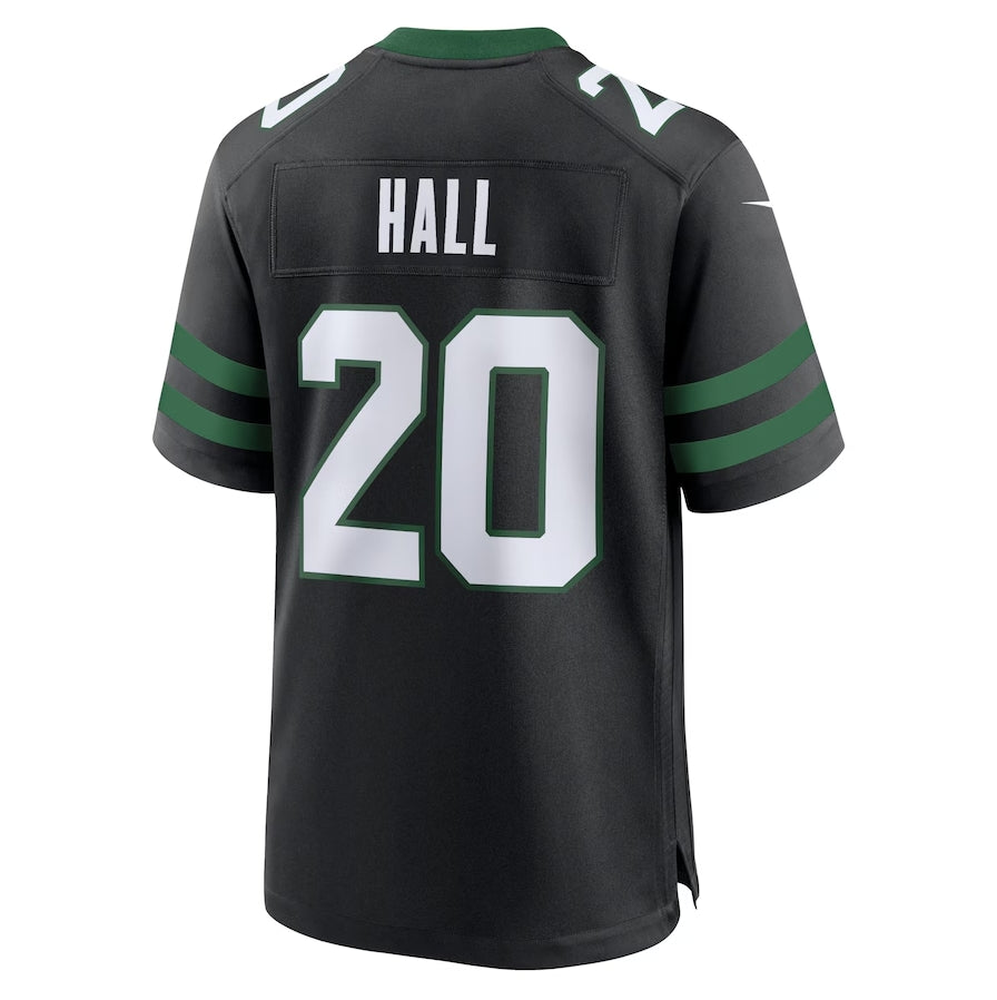 Custom #20 Black NYJ Football Shirt Top