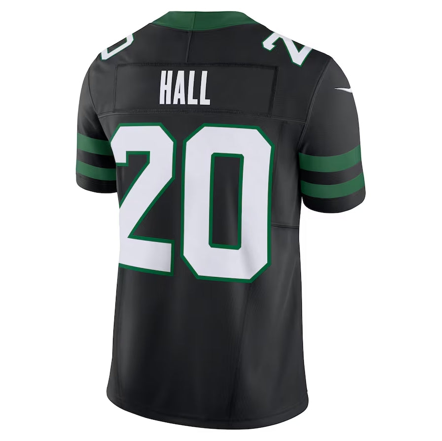 Custom #20 Black NYJ Football Shirt Top