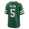 Custom #5 Green NYJ Football Shirt Top