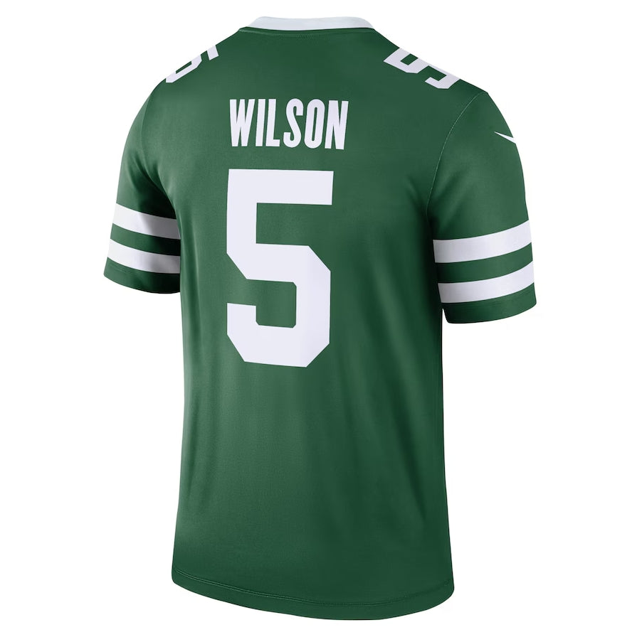 Custom #5 Green NYJ Football Shirt Top