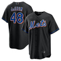 Custom #48 Black 2022 NYM Baseball Shirt Top