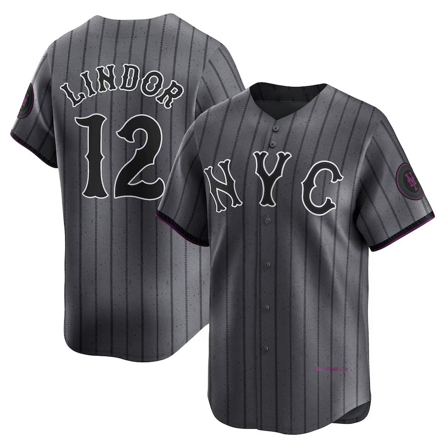 Custom #12 2024 City Connect NYM Baseball Shirt Top