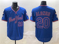 Custom #20 2025 NYM Baseball Shirt Top