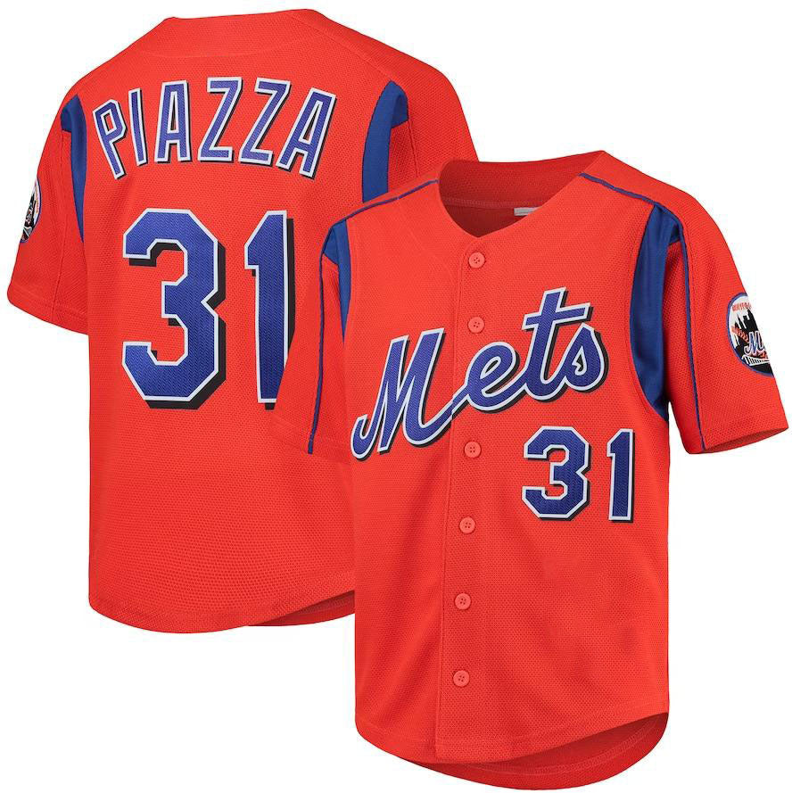 Custom #31 Orange NYM Baseball Shirt Top