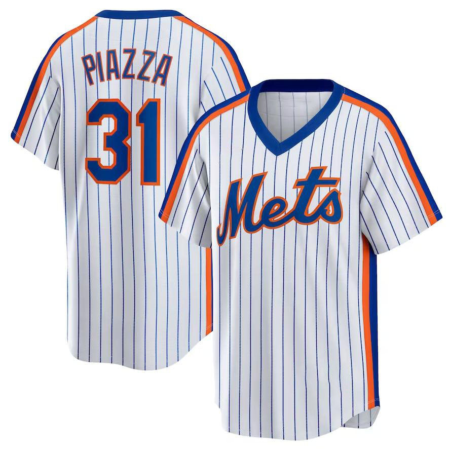 Custom #31 White NYM Baseball Shirt Top