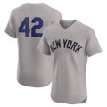 Custom Gray 2024 Jackie Robinson Day NYY Baseball Shirt Top