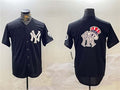 Custom Black NYY Baseball Shirt Top