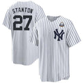 Custom #27 White 2024 NYY Baseball Shirt Top