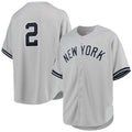 Custom #2 Gray 1998 NYY Baseball Shirt Top