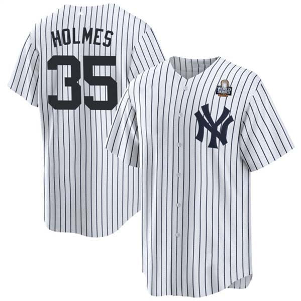 Custom #35 White 2024 NYY Baseball Shirt Top