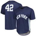 Custom #42 Navy 2009 NYY Baseball Shirt Top