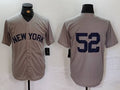 Custom #52 Grey NYY Baseball Shirt Top