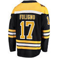 Custom #17 Black BOS Hockey Shirt Top