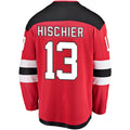 Custom #13 Red NJD Hockey Shirt Top