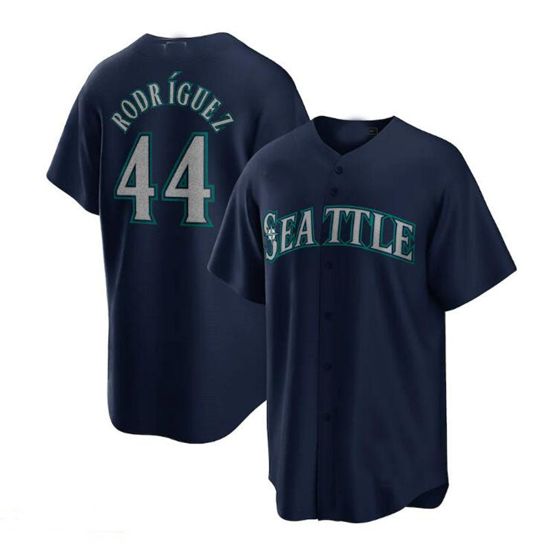 Custom #44 Navy SEA Baseball Shirt Top