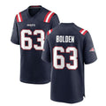 Custom #63 Navy NE Football Shirt Top
