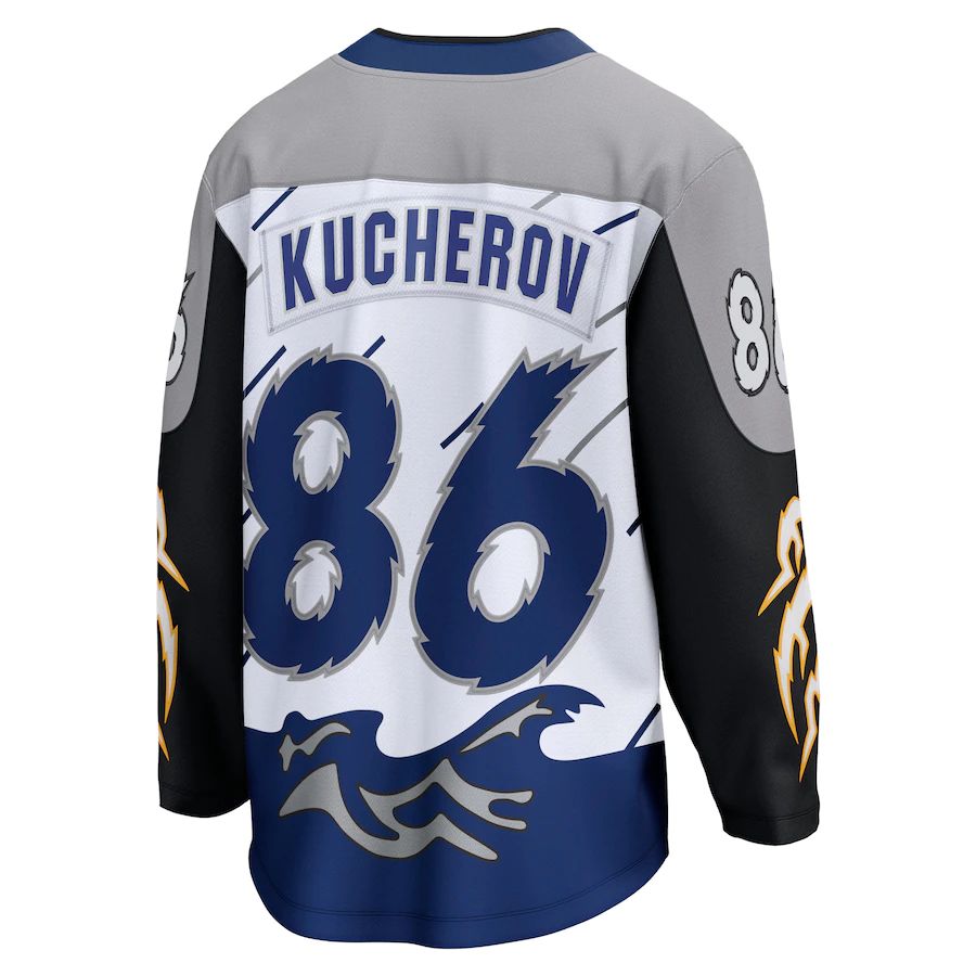 Custom #86 White TBL Hockey Shirt Top