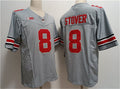 Custom #8 Gray 2023 College Shirt Top