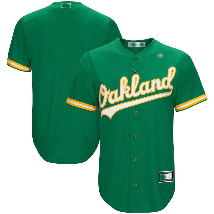 Custom Green OAK Baseball Shirt Top