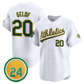 Custom #20 White 2024 OAK Baseball Shirt Top