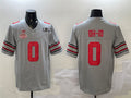 Custom #0 Grey 2025 Football Shirt Top