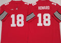 Custom #18 Red 2025 Football Shirt Top