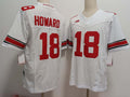 Custom #18 White College Shirt Top